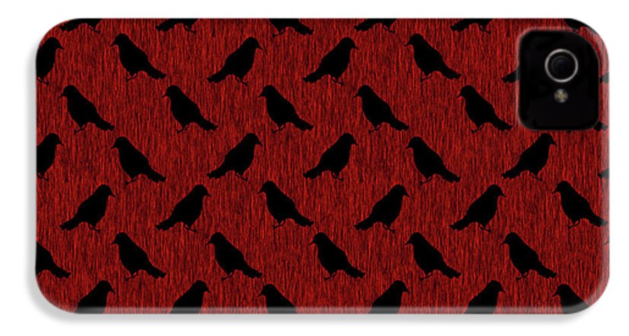 Ravens On Red - Phone Case