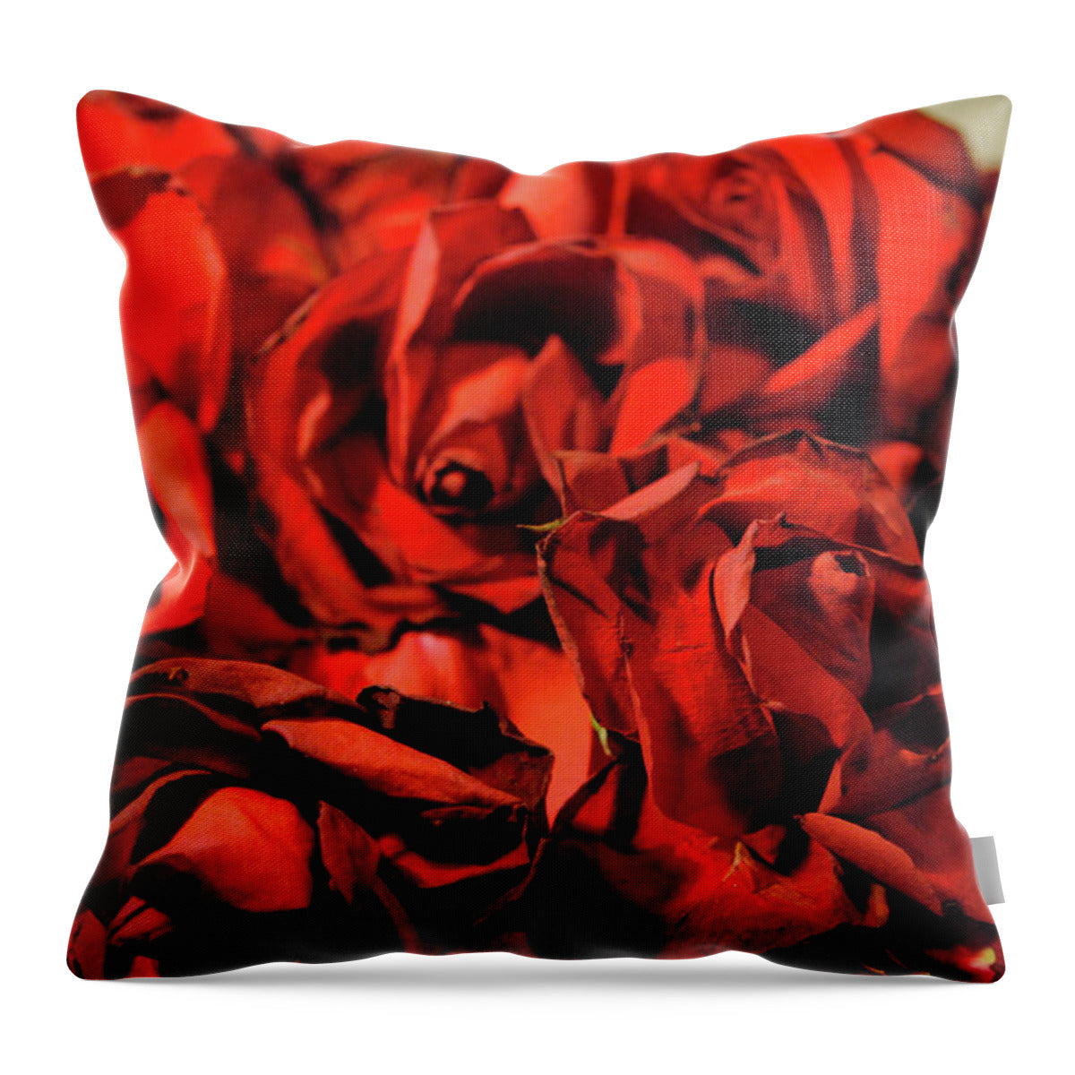 Raw Flowers 19 - Throw Pillow