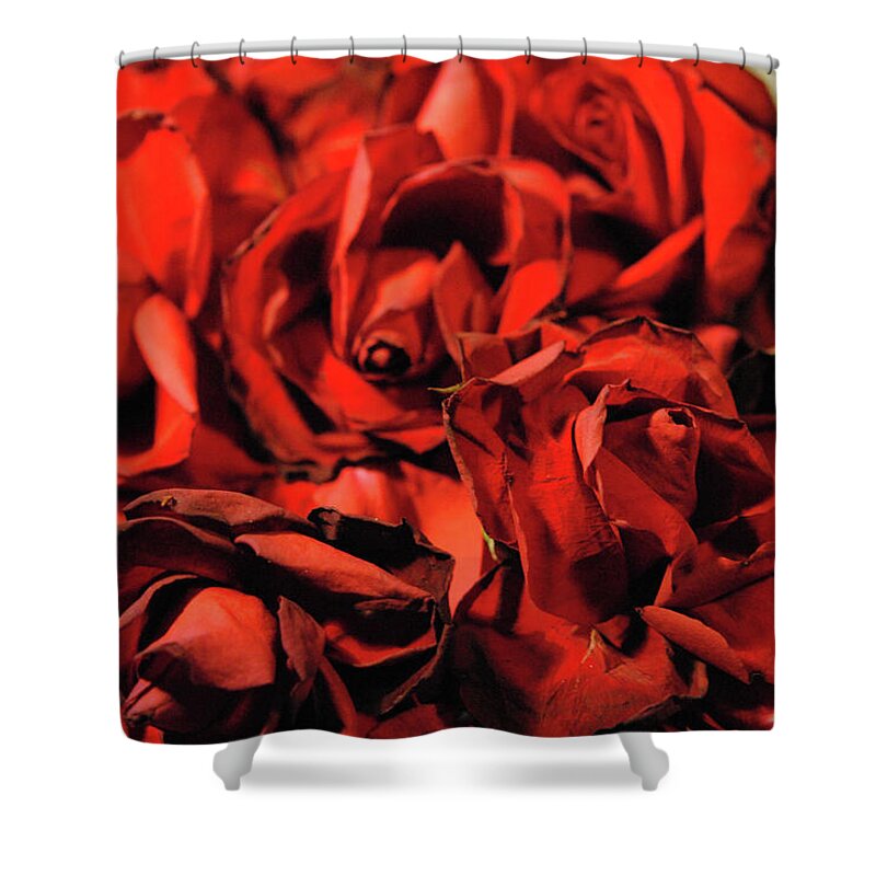 Raw Flowers 19 - Shower Curtain