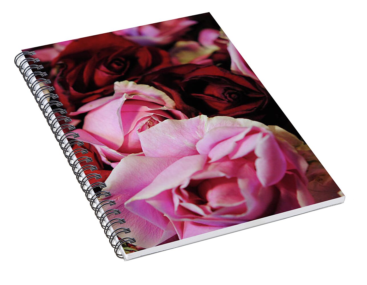 Raw Flowers 20 - Spiral Notebook