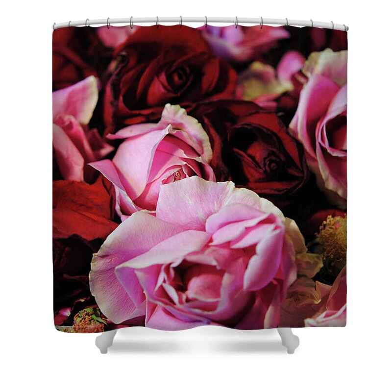 Raw Flowers 20 - Shower Curtain