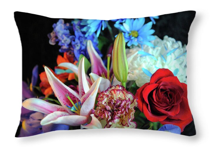 Raw Flowers 21 - Throw Pillow