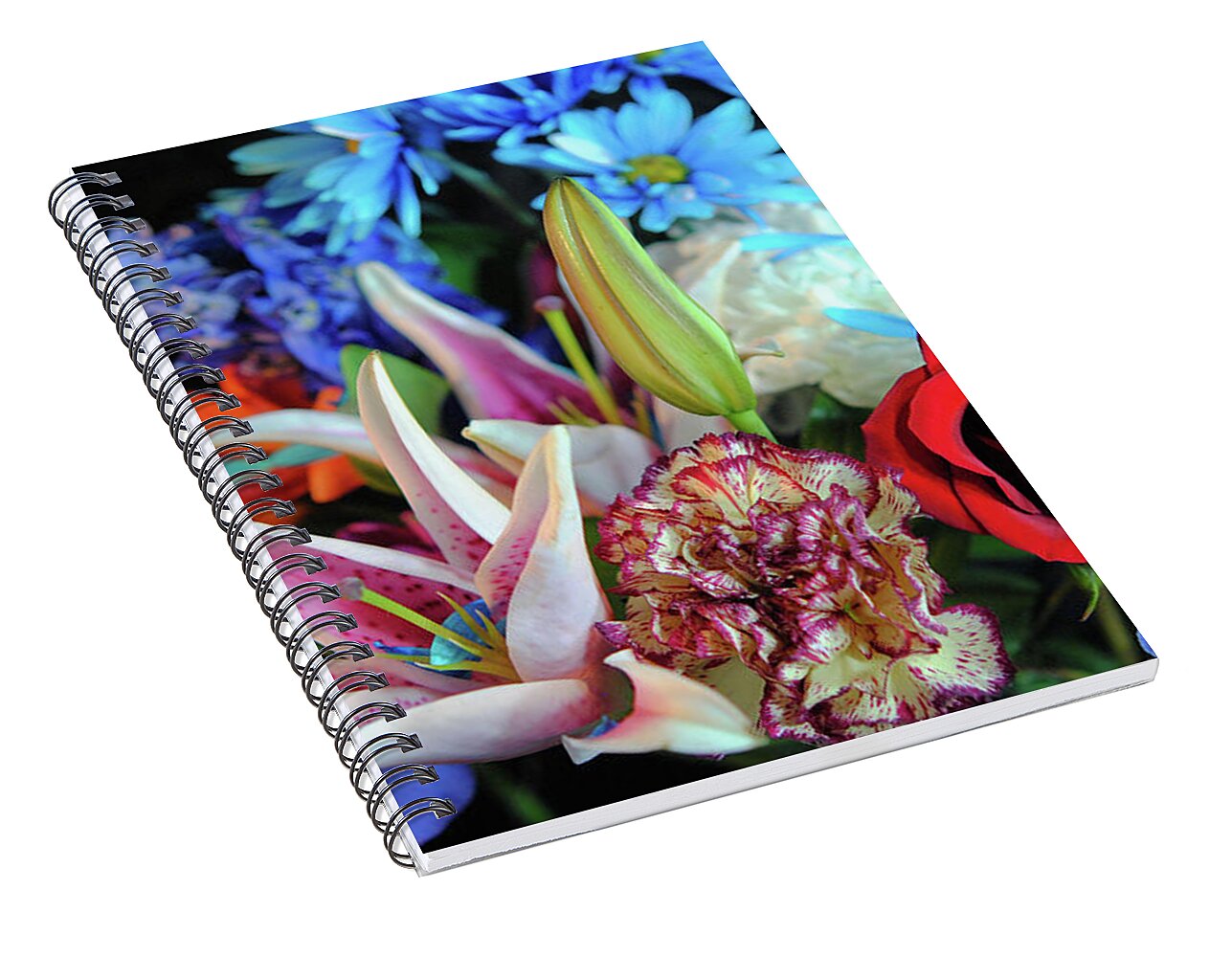 Raw Flowers 21 - Spiral Notebook