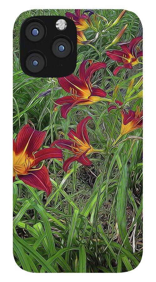 Red Tigerlily Garden - Phone Case