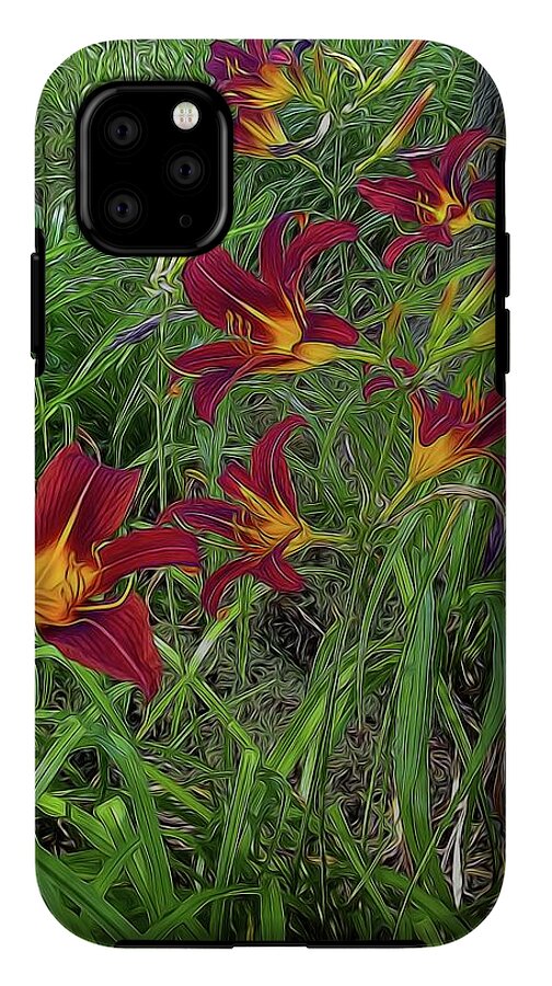 Red Tigerlily Garden - Phone Case