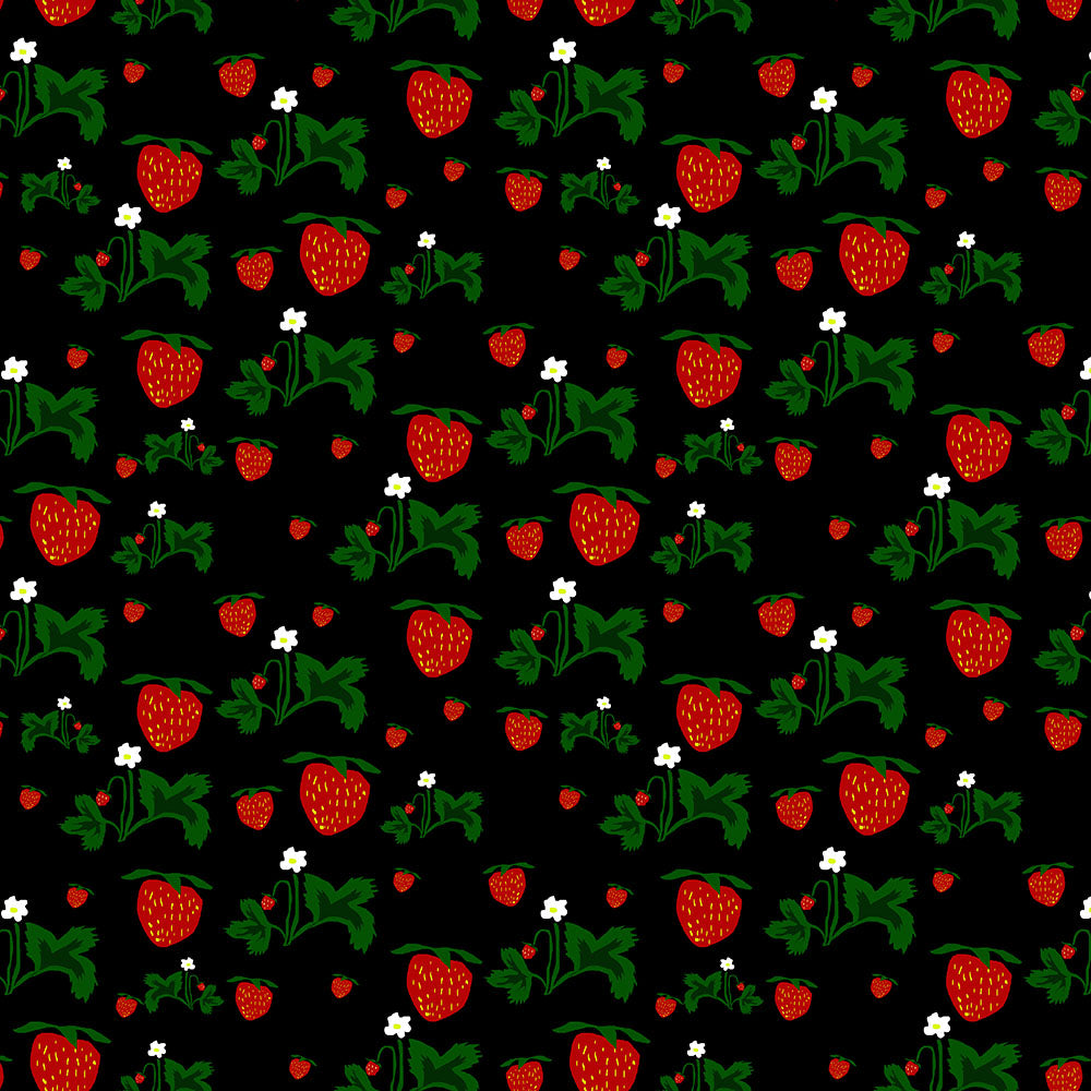 Wild Strawberries Pattern Digital Image Download