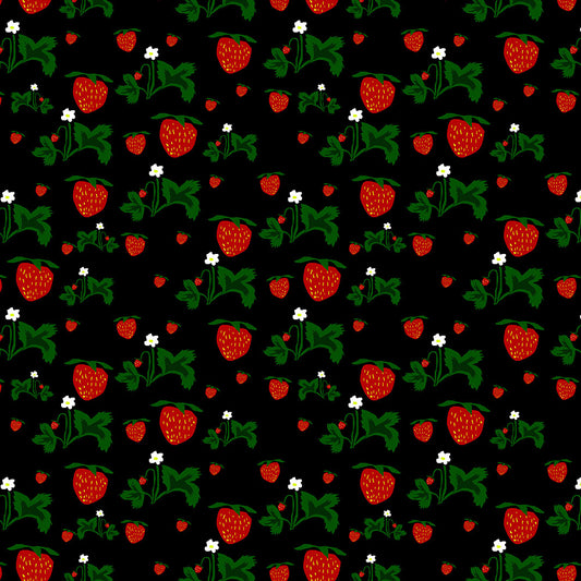 Wild Strawberries Pattern Digital Image Download
