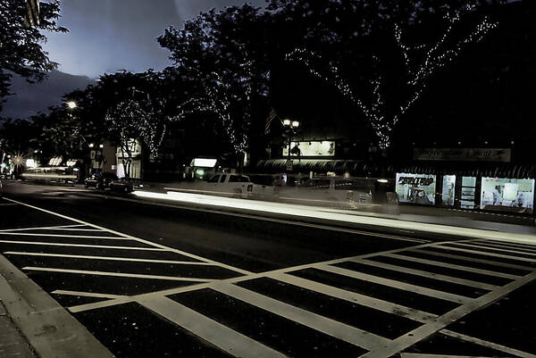 Summer Light Trail In An Antioch Evening - Art Print