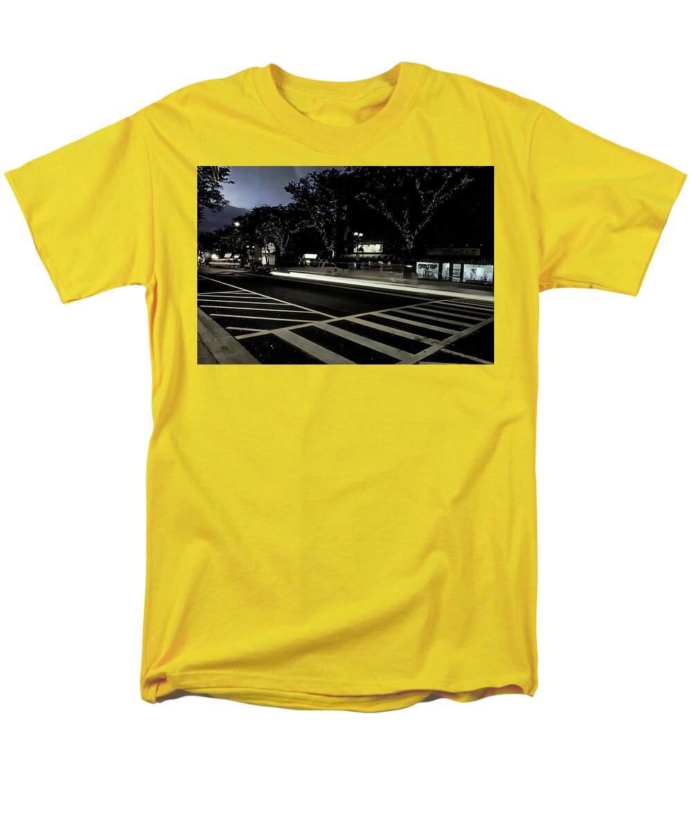 Summer Light Trail In An Antioch Evening - Men's T-Shirt  (Regular Fit)