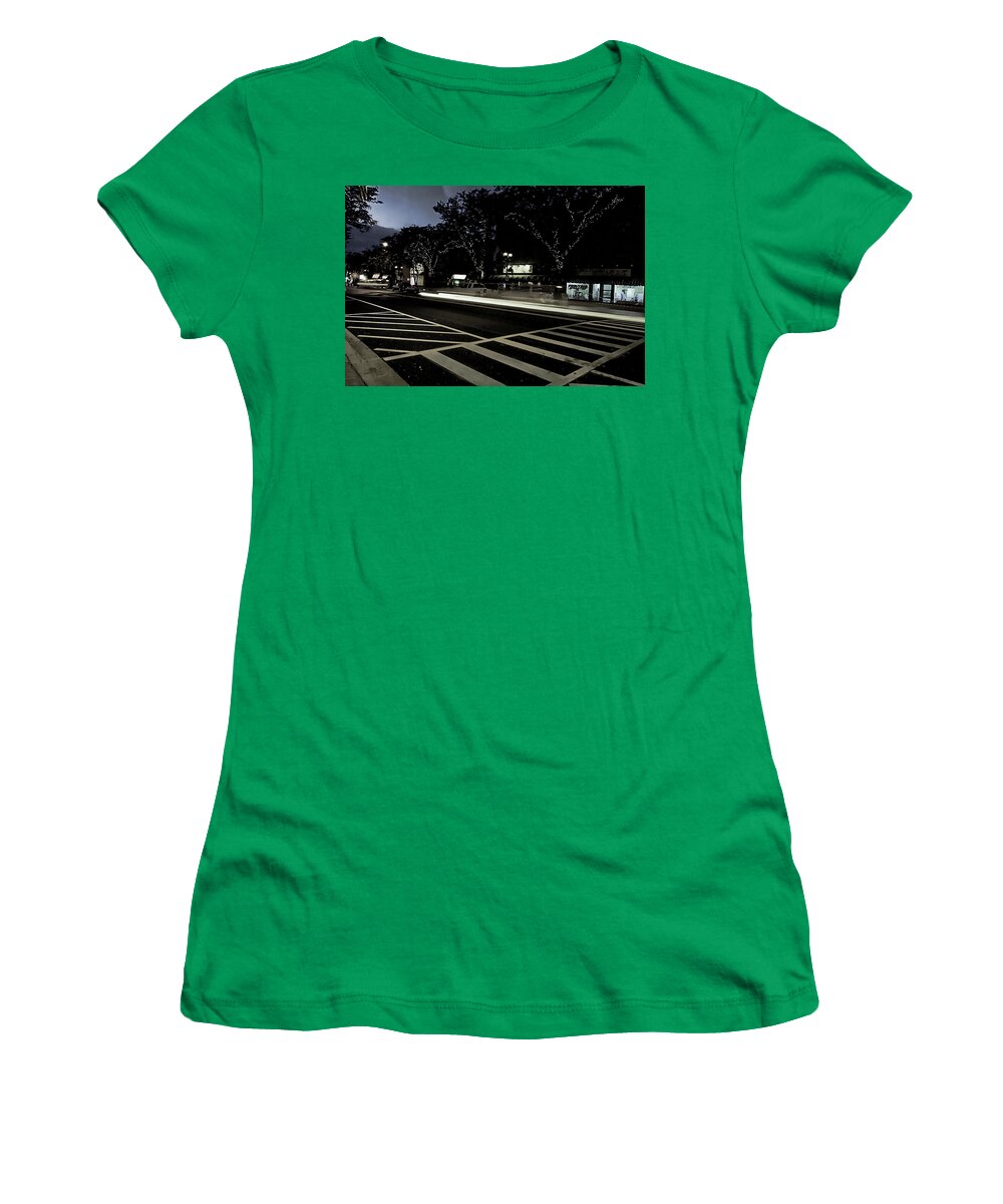 Summer Light Trail In An Antioch Evening - Women's T-Shirt