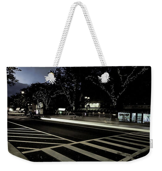 Summer Light Trail In An Antioch Evening - Weekender Tote Bag