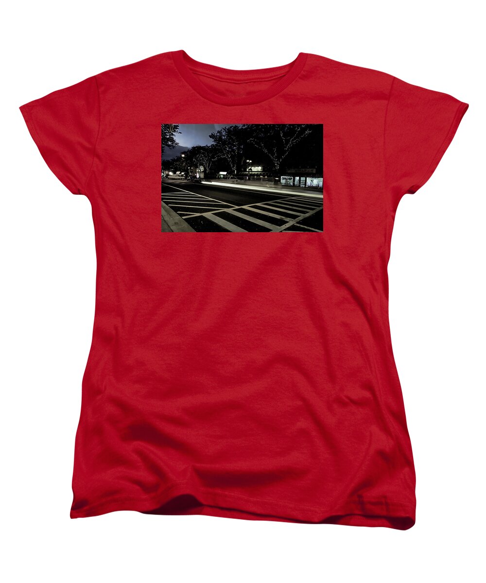 Summer Light Trail In An Antioch Evening - Women's T-Shirt (Standard Fit)