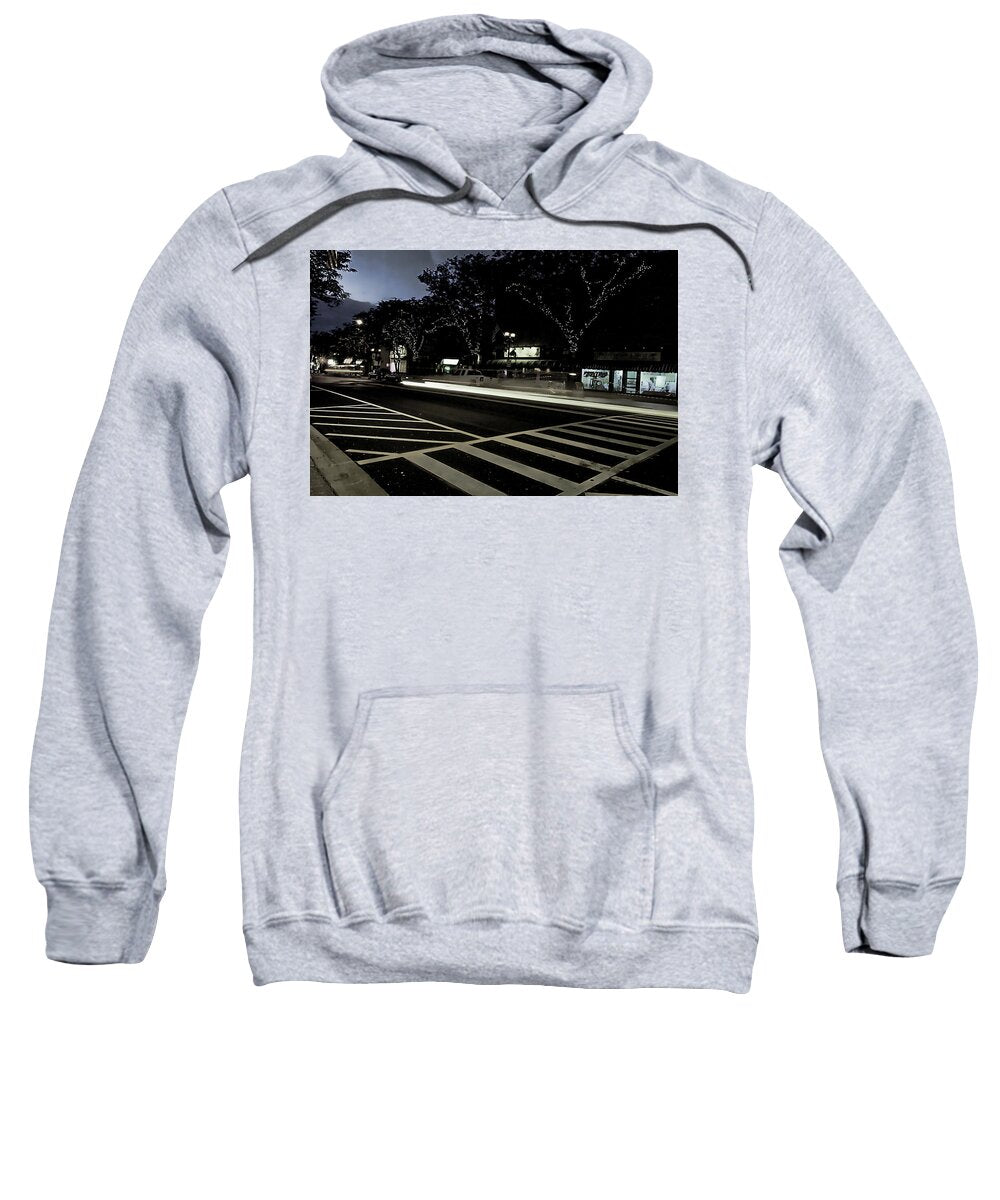 Summer Light Trail In An Antioch Evening - Sweatshirt