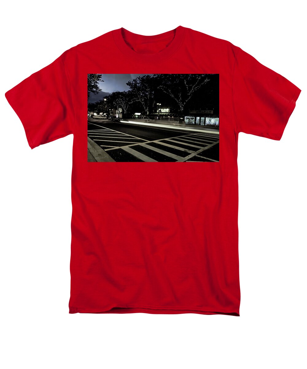 Summer Light Trail In An Antioch Evening - Men's T-Shirt  (Regular Fit)