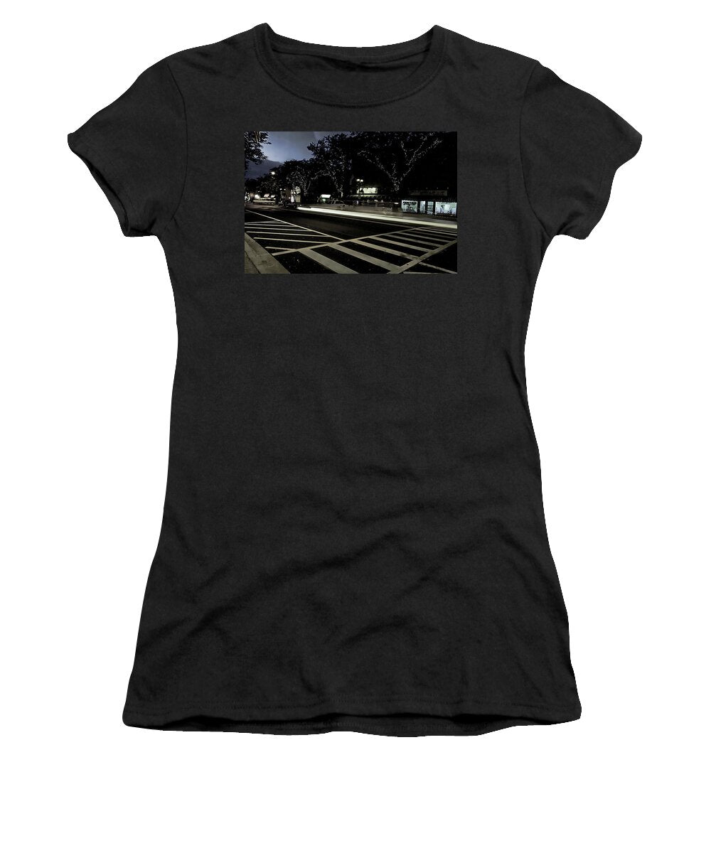 Summer Light Trail In An Antioch Evening - Women's T-Shirt