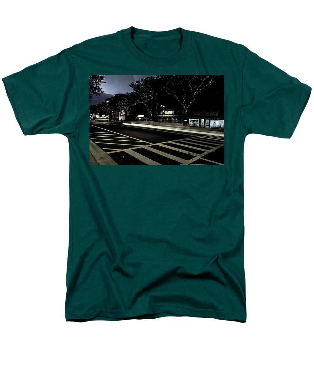 Summer Light Trail In An Antioch Evening - Men's T-Shirt  (Regular Fit)