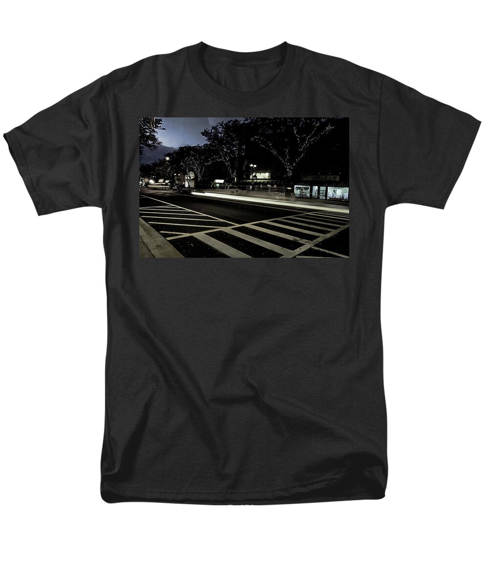 Summer Light Trail In An Antioch Evening - Men's T-Shirt  (Regular Fit)