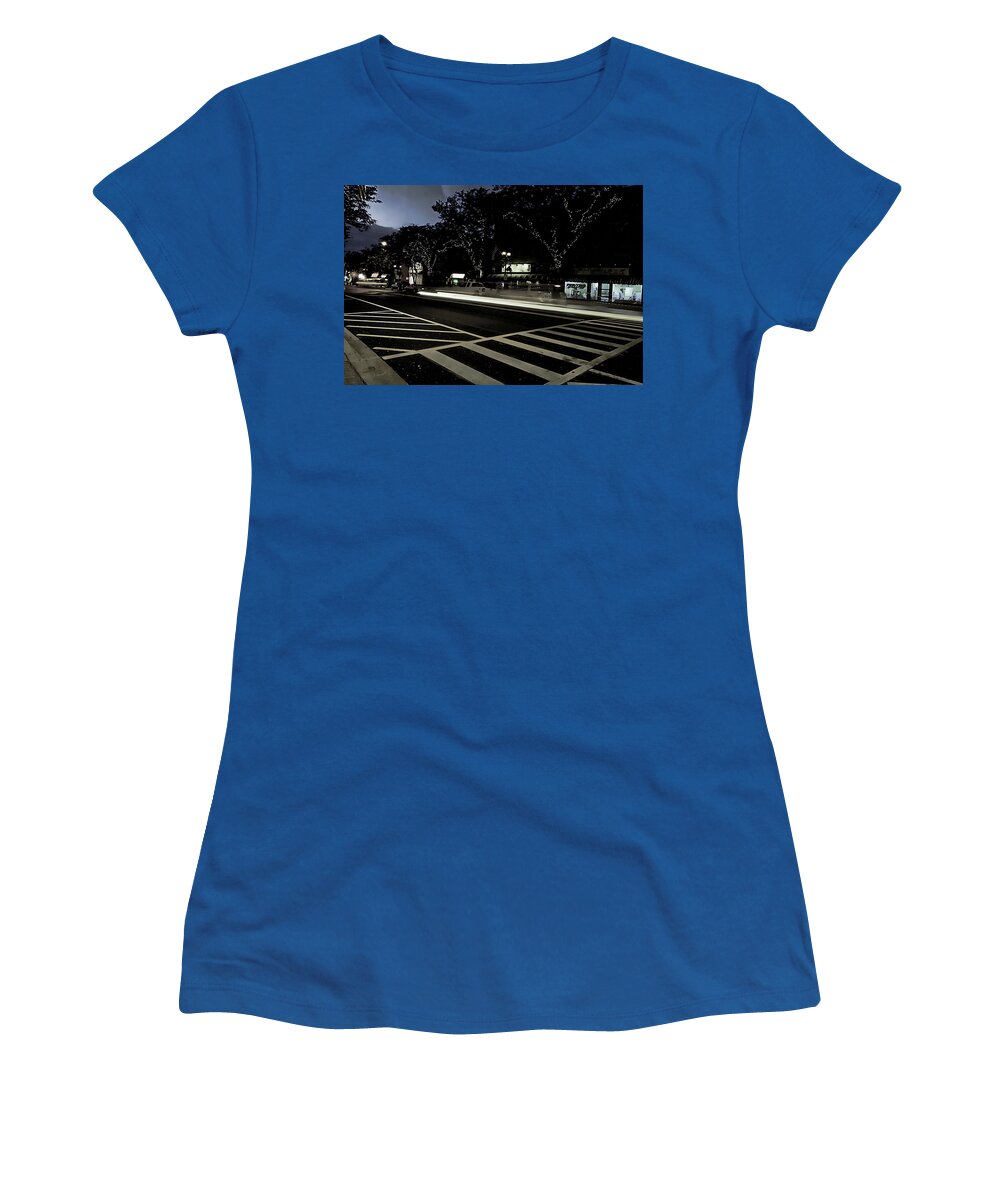 Summer Light Trail In An Antioch Evening - Women's T-Shirt