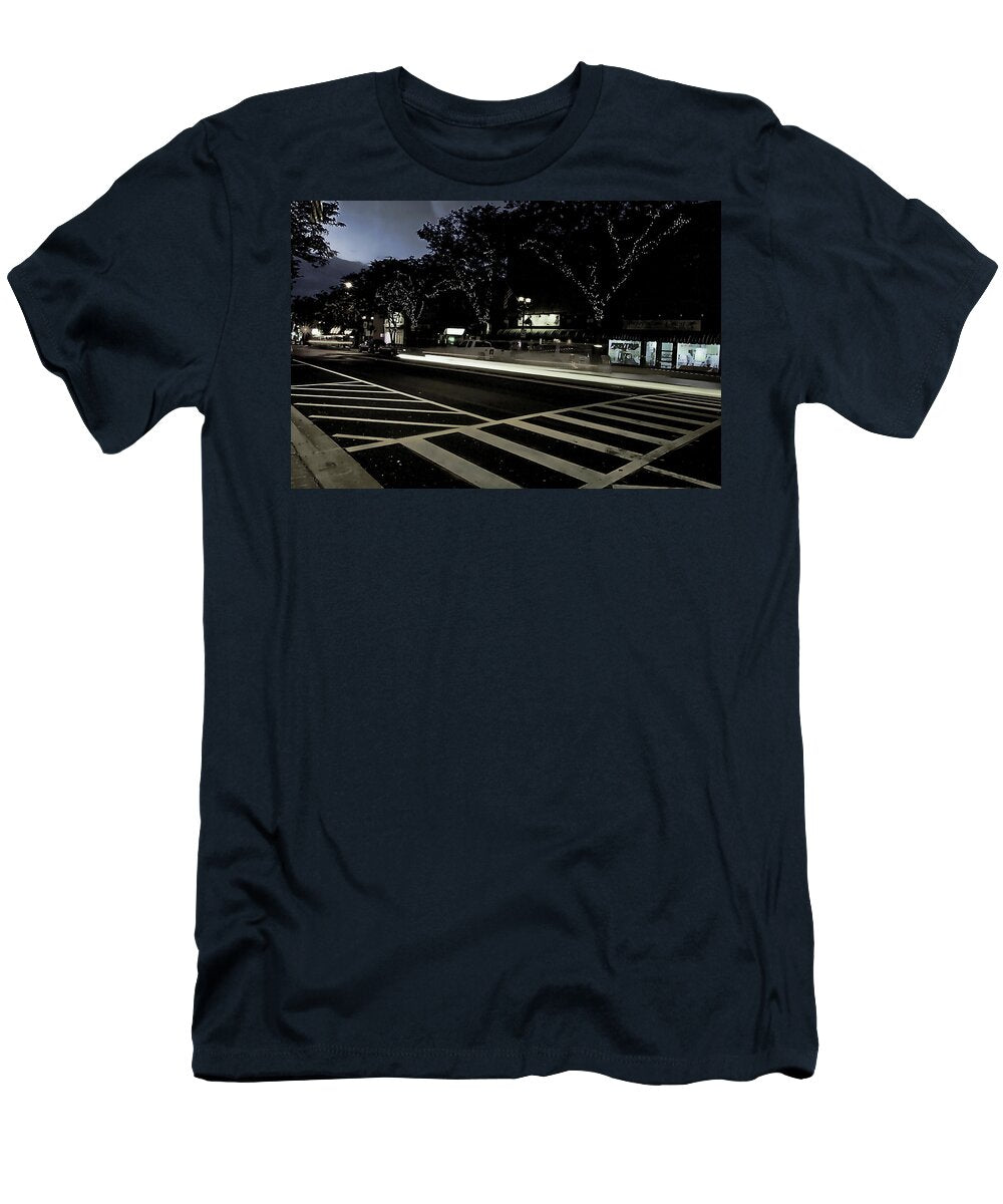 Summer Light Trail In An Antioch Evening - T-Shirt