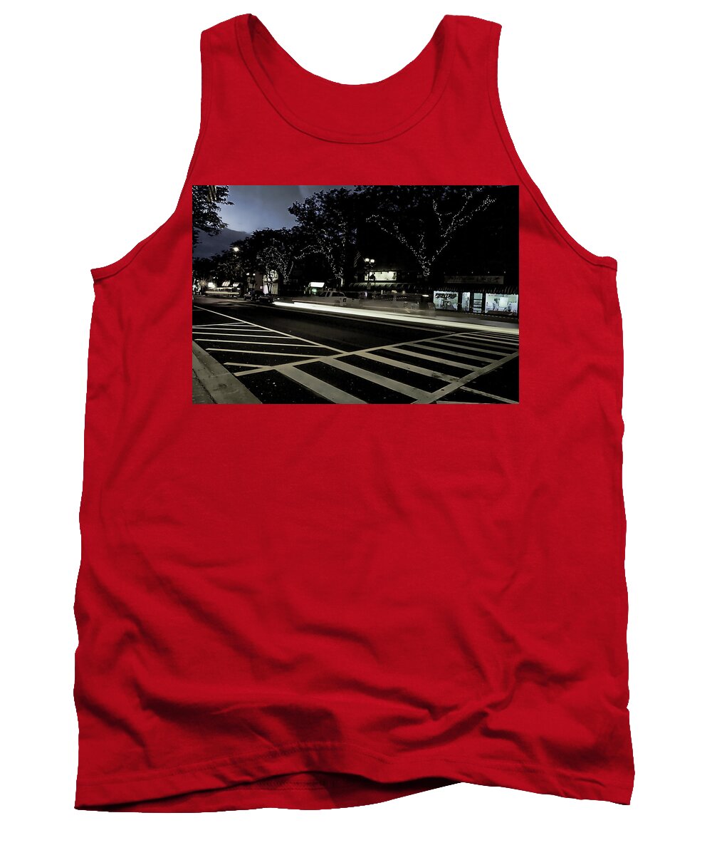 Summer Light Trail In An Antioch Evening - Tank Top