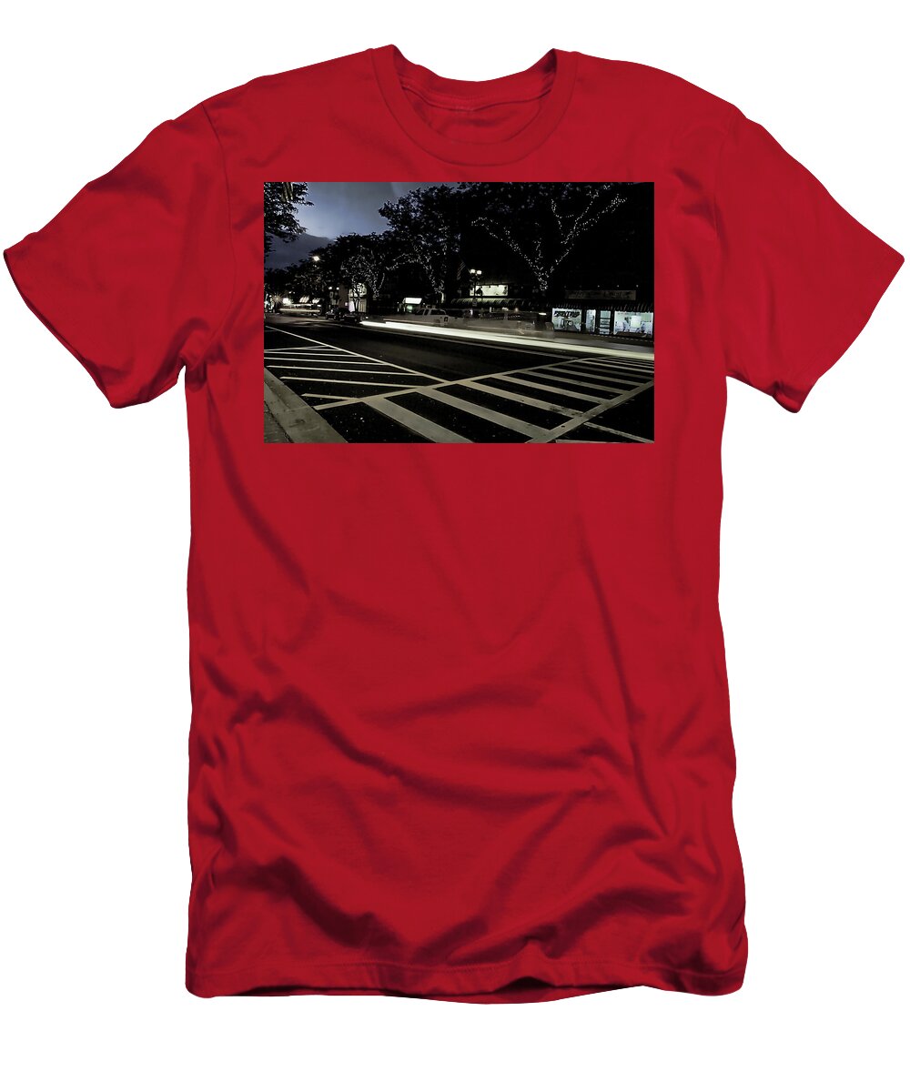 Summer Light Trail In An Antioch Evening - T-Shirt