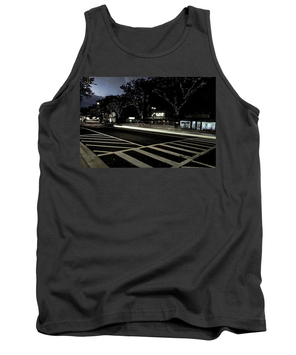 Summer Light Trail In An Antioch Evening - Tank Top