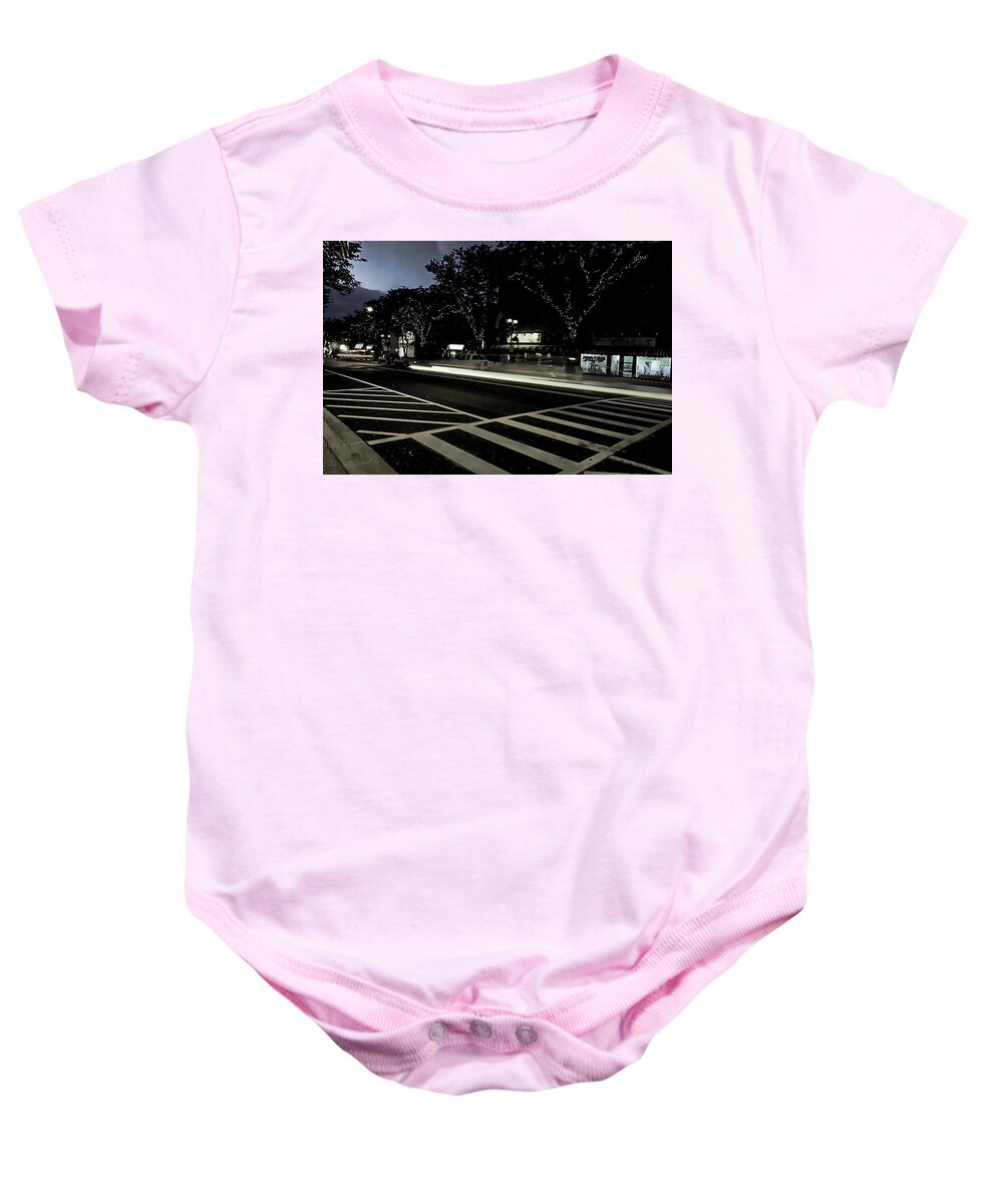 Summer Light Trail In An Antioch Evening - Baby Onesie