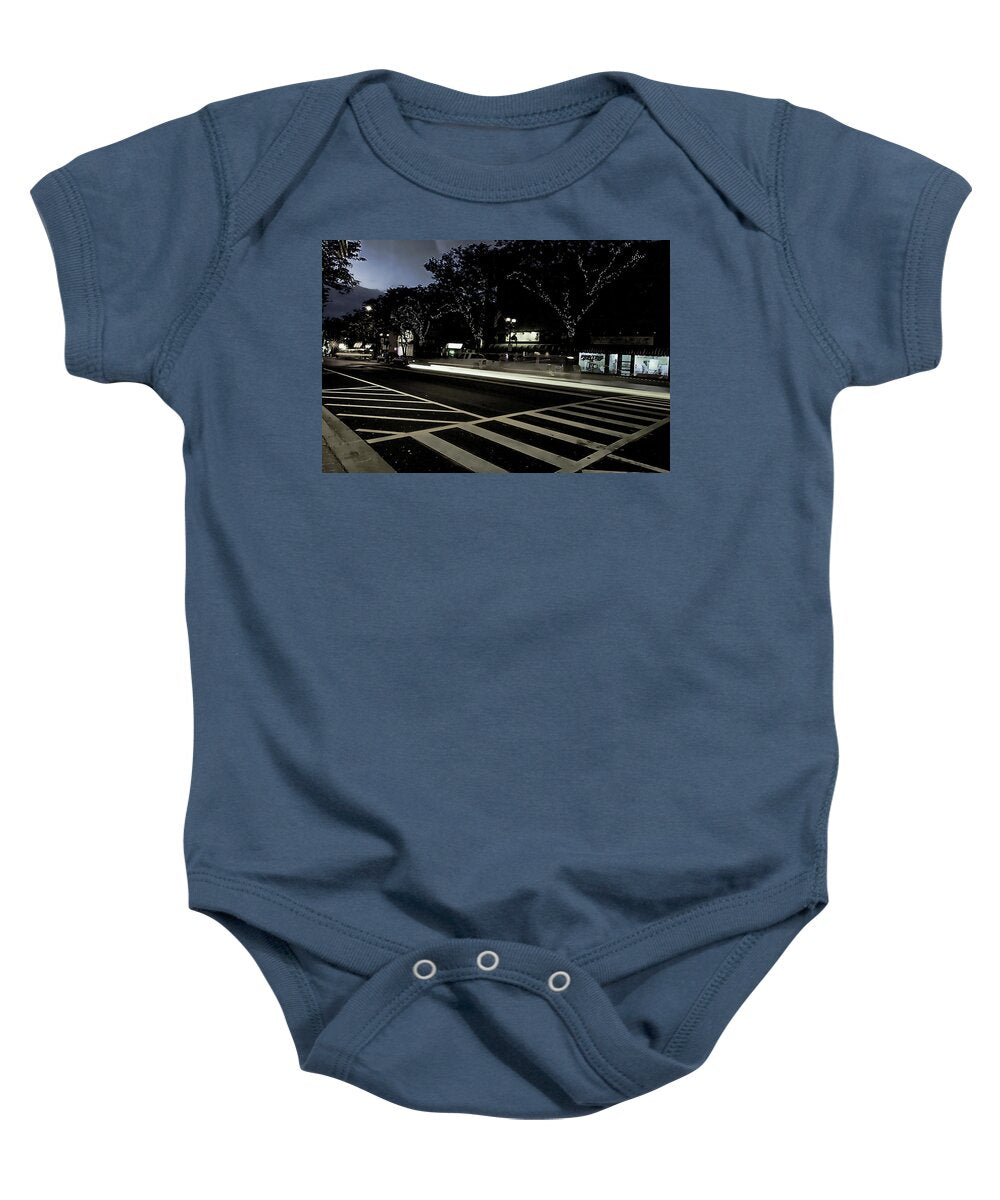 Summer Light Trail In An Antioch Evening - Baby Onesie