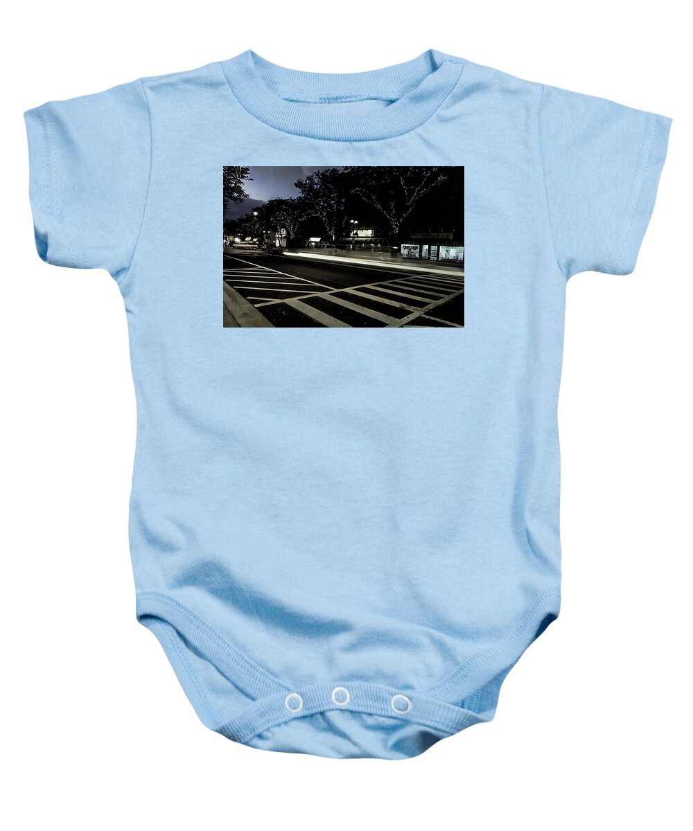 Summer Light Trail In An Antioch Evening - Baby Onesie