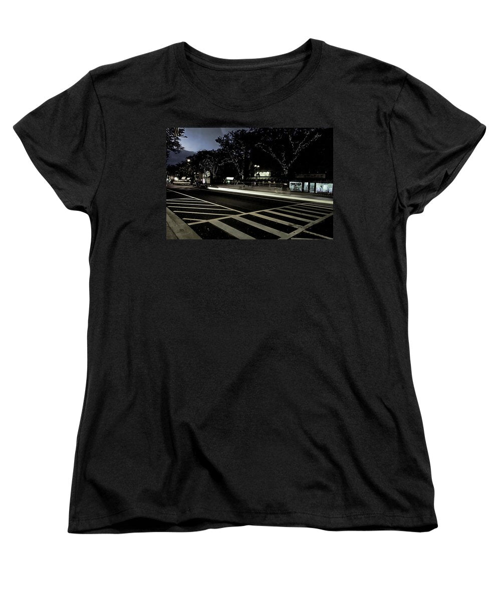 Summer Light Trail In An Antioch Evening - Women's T-Shirt (Standard Fit)