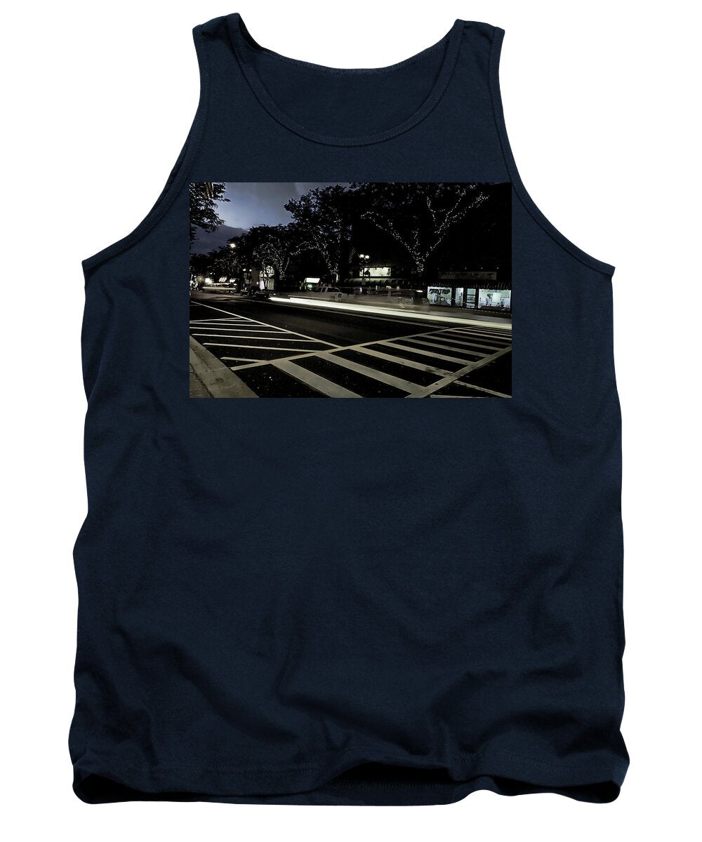 Summer Light Trail In An Antioch Evening - Tank Top