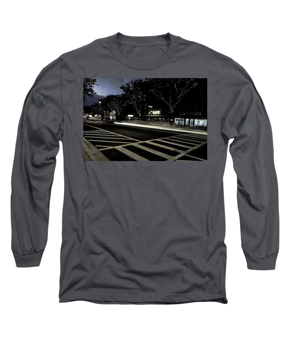 Summer Light Trail In An Antioch Evening - Long Sleeve T-Shirt