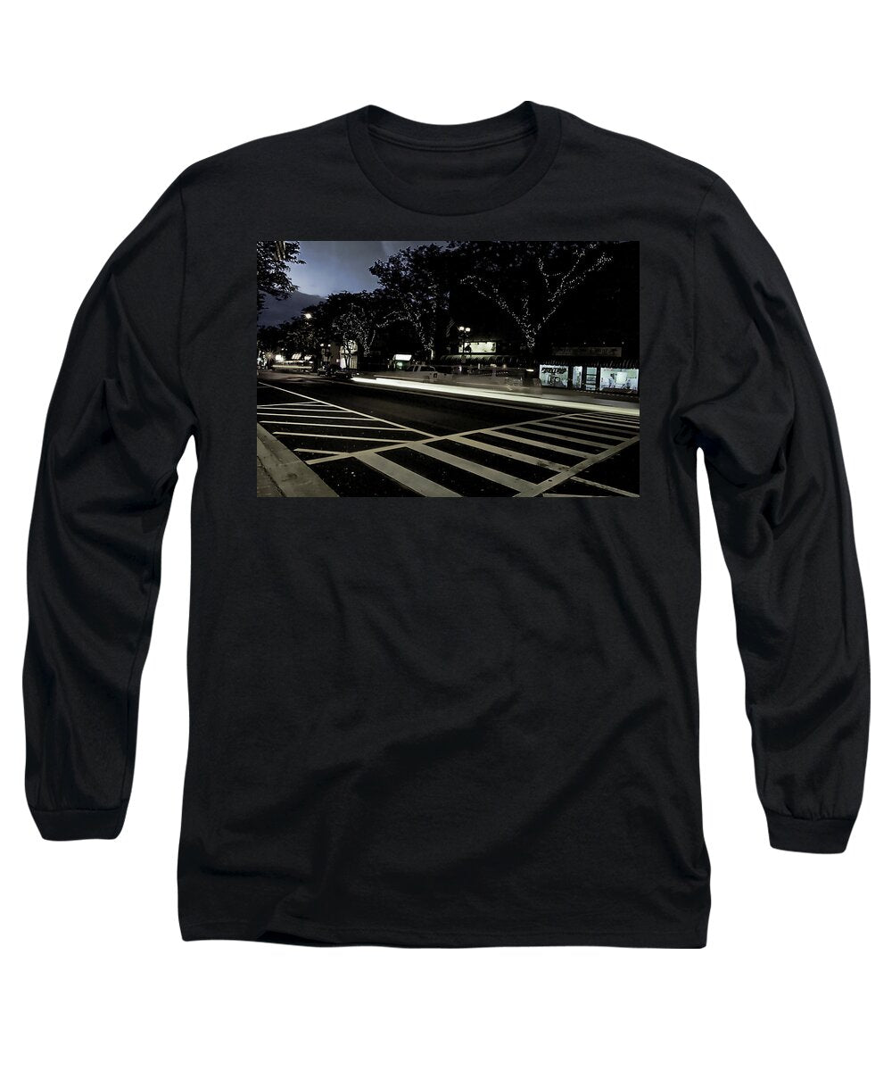 Summer Light Trail In An Antioch Evening - Long Sleeve T-Shirt