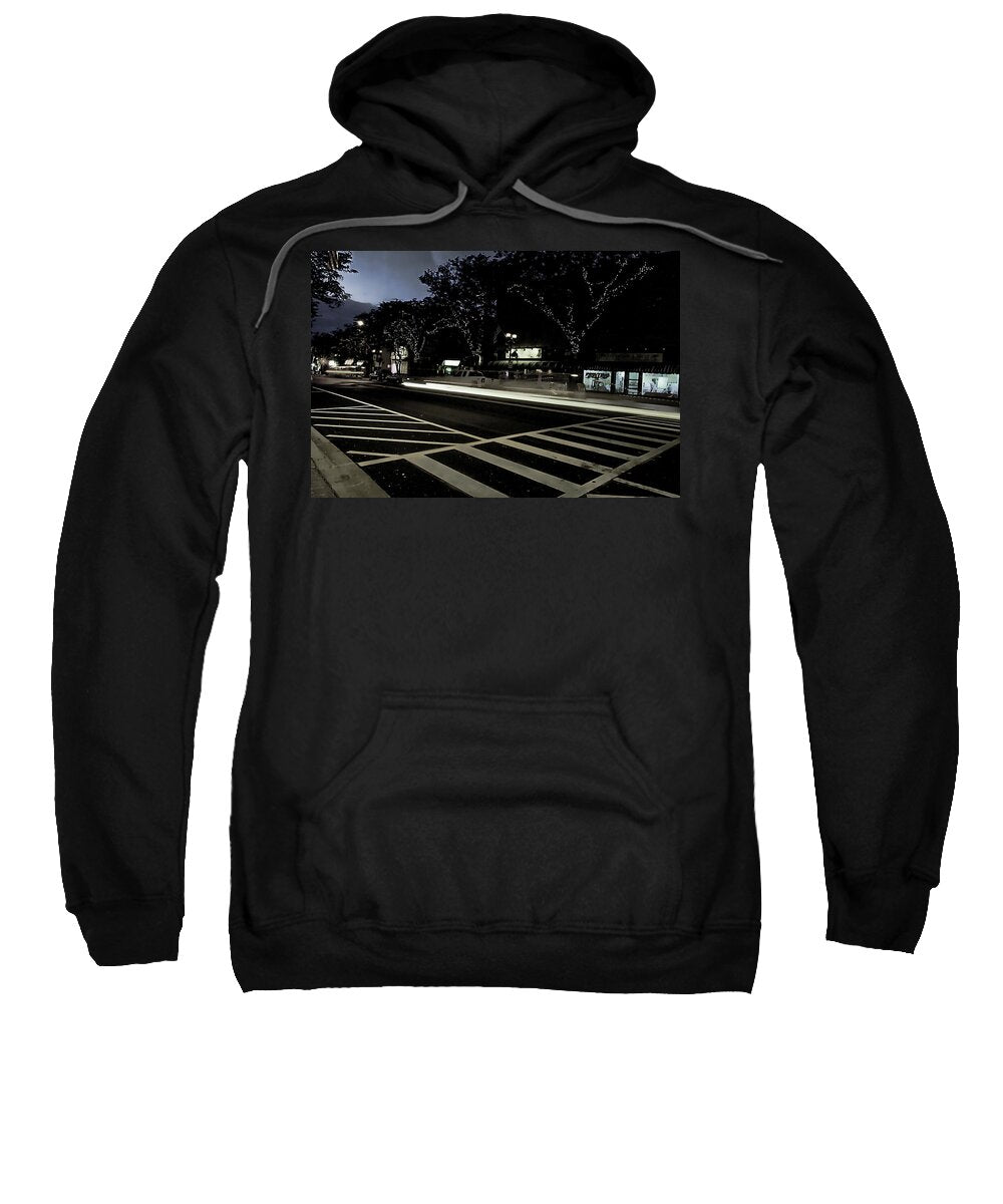 Summer Light Trail In An Antioch Evening - Sweatshirt