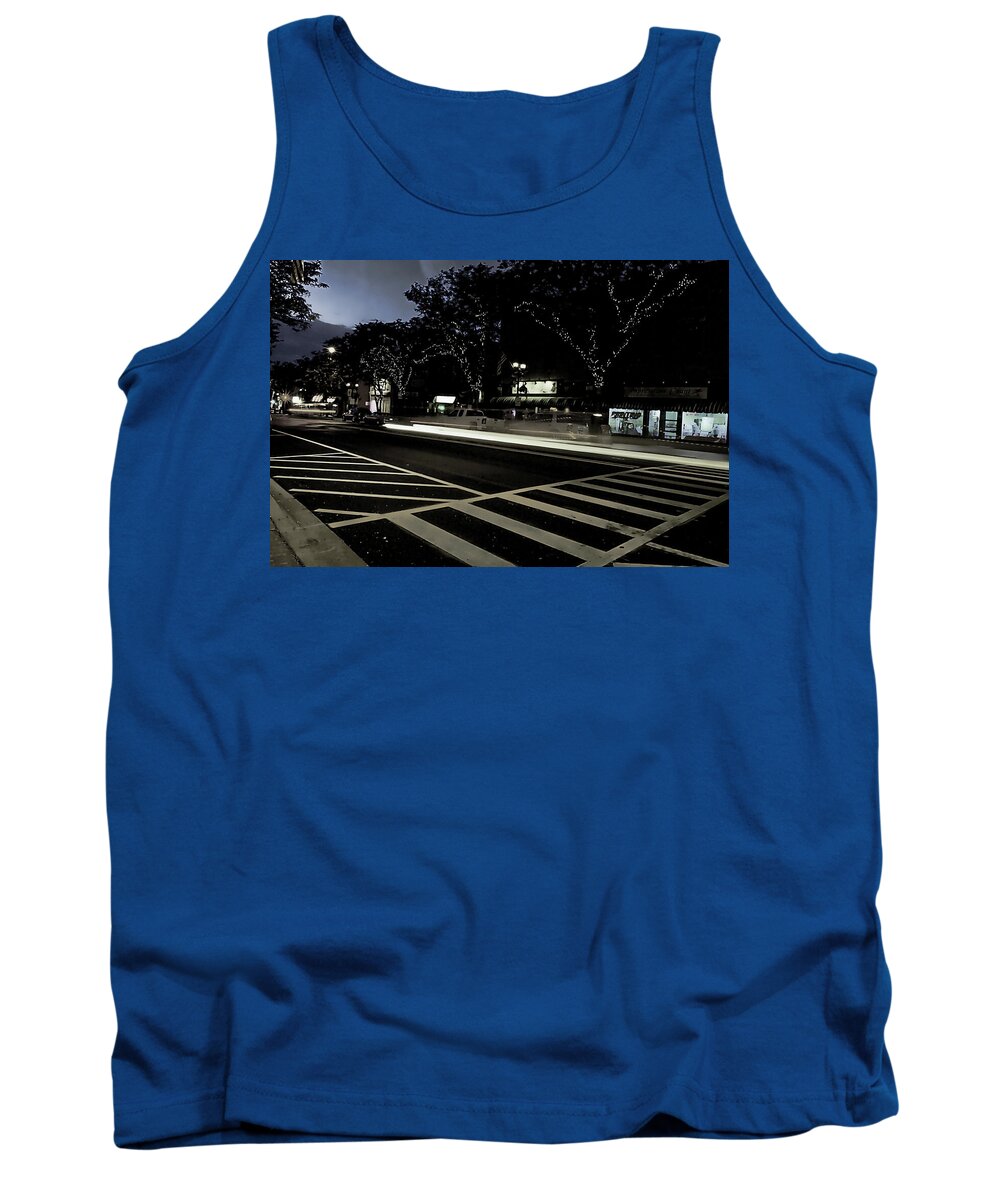 Summer Light Trail In An Antioch Evening - Tank Top