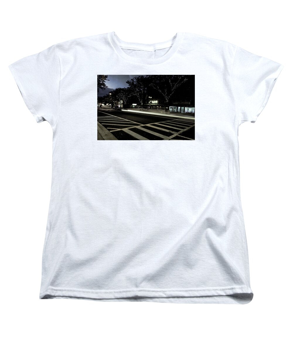 Summer Light Trail In An Antioch Evening - Women's T-Shirt (Standard Fit)