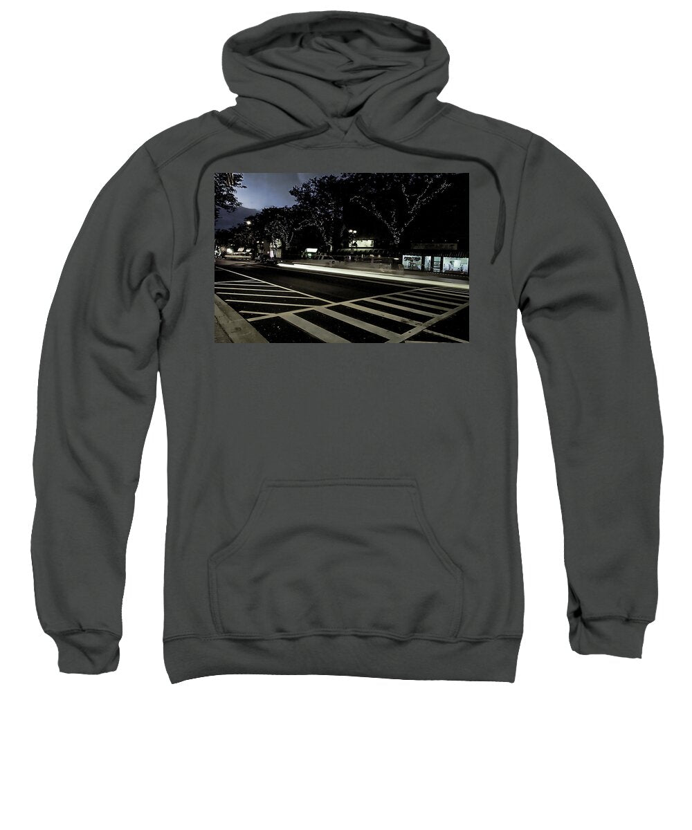 Summer Light Trail In An Antioch Evening - Sweatshirt