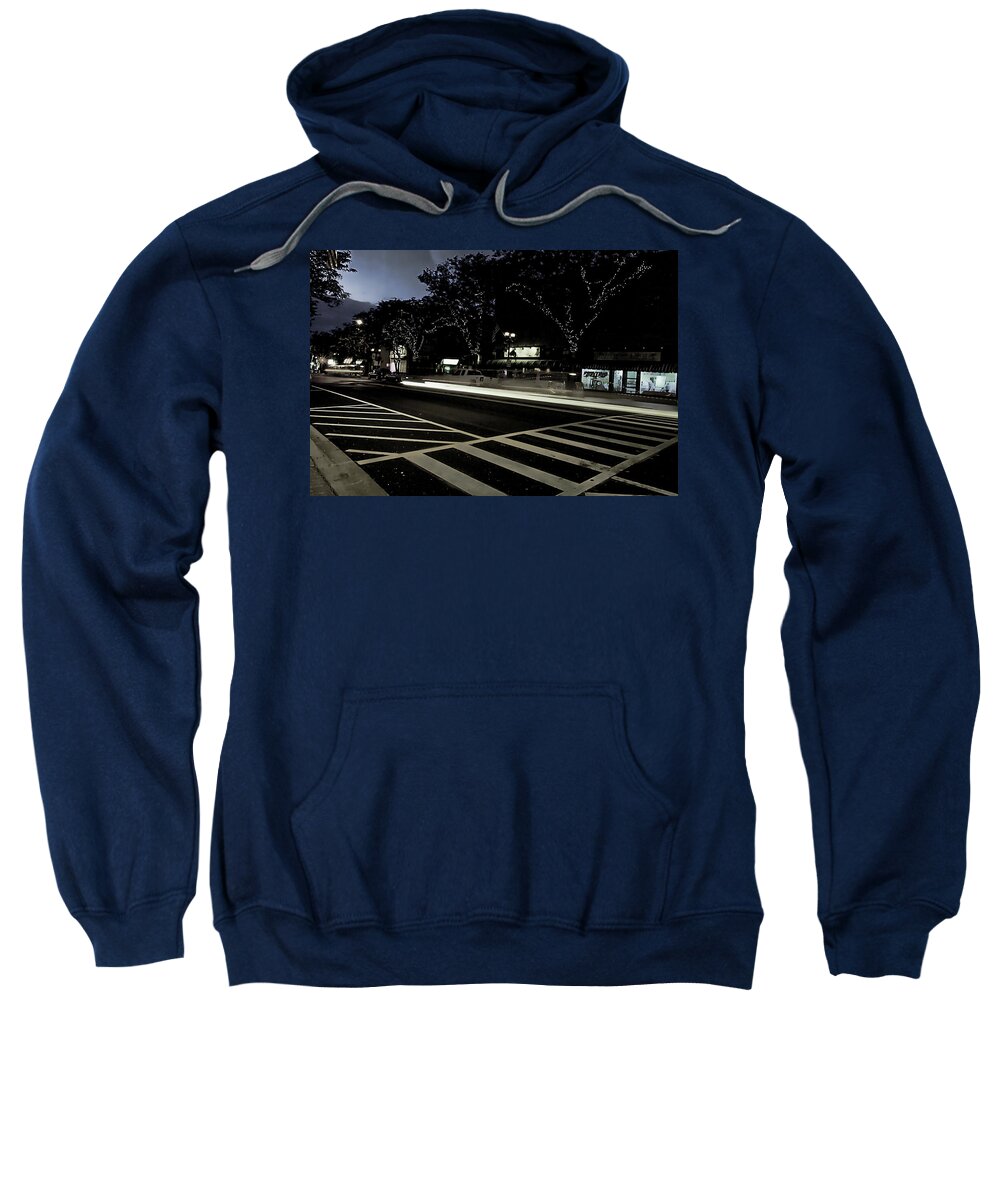 Summer Light Trail In An Antioch Evening - Sweatshirt