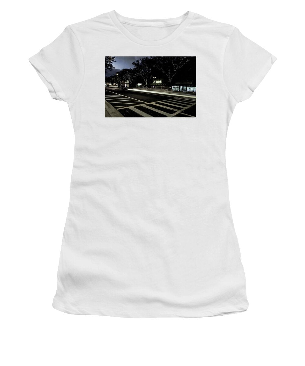 Summer Light Trail In An Antioch Evening - Women's T-Shirt