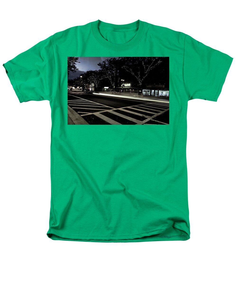 Summer Light Trail In An Antioch Evening - Men's T-Shirt  (Regular Fit)