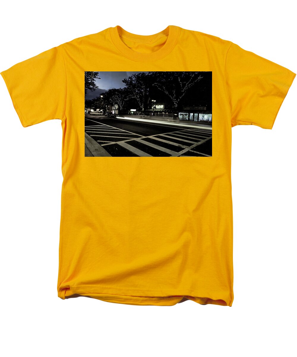 Summer Light Trail In An Antioch Evening - Men's T-Shirt  (Regular Fit)