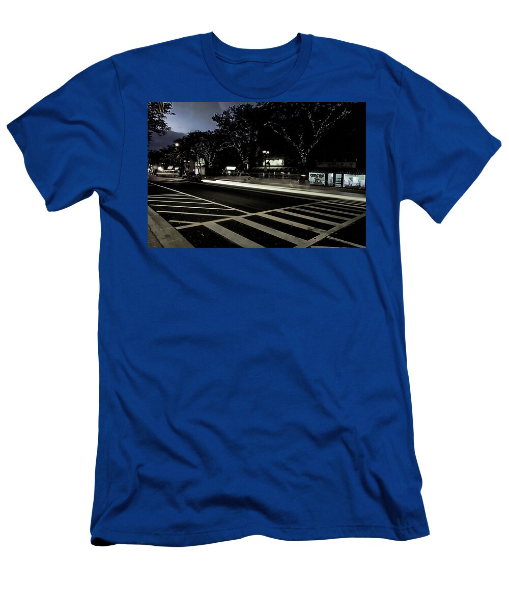 Summer Light Trail In An Antioch Evening - T-Shirt