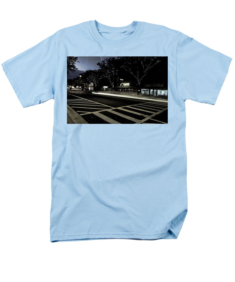 Summer Light Trail In An Antioch Evening - Men's T-Shirt  (Regular Fit)