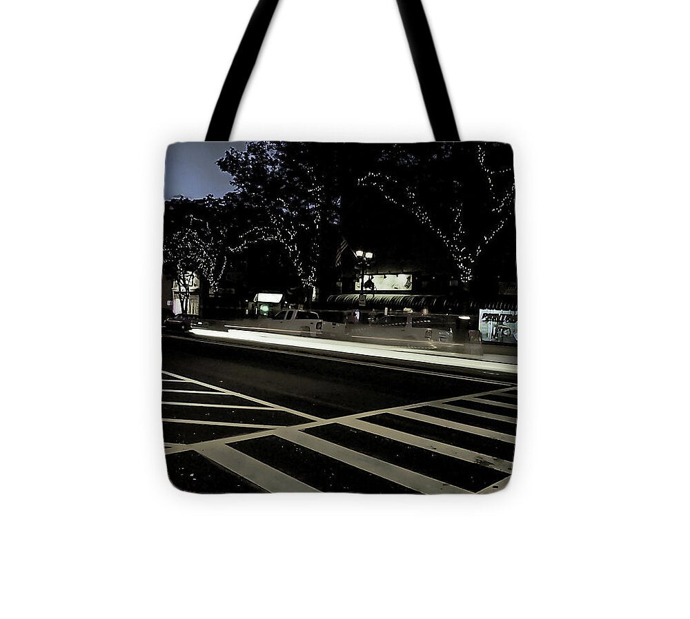 Summer Light Trail In An Antioch Evening - Tote Bag