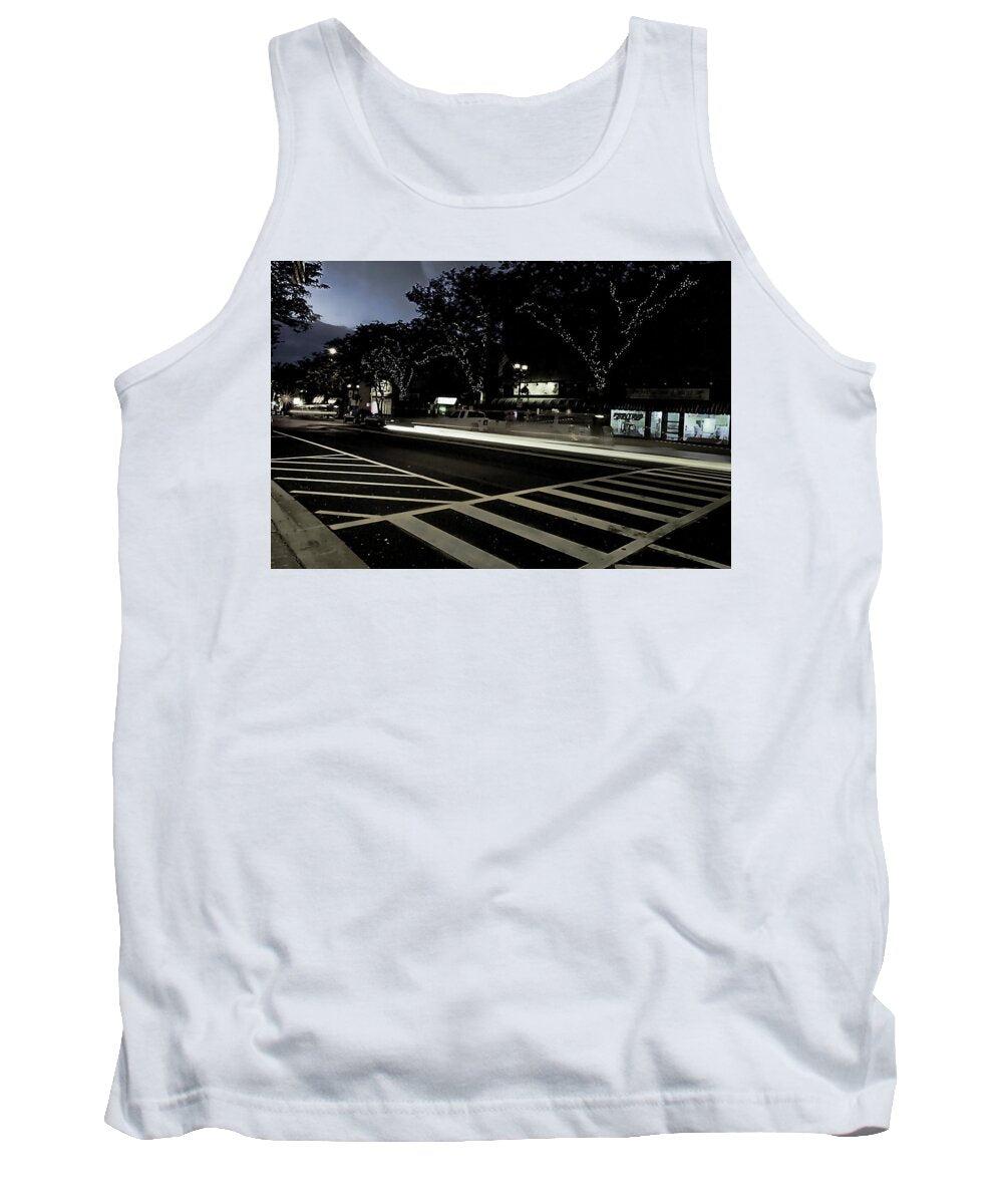 Summer Light Trail In An Antioch Evening - Tank Top