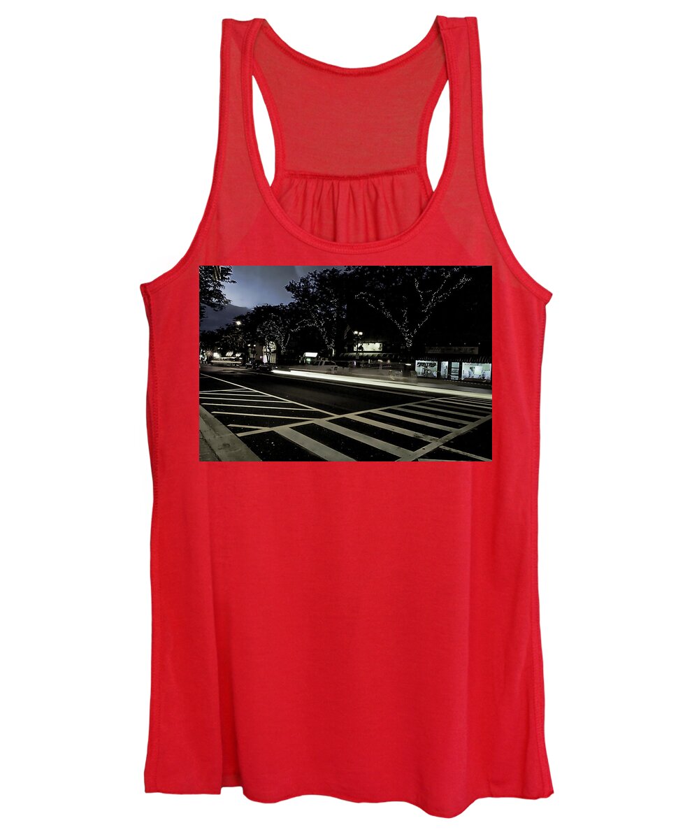 Summer Light Trail In An Antioch Evening - Women's Tank Top