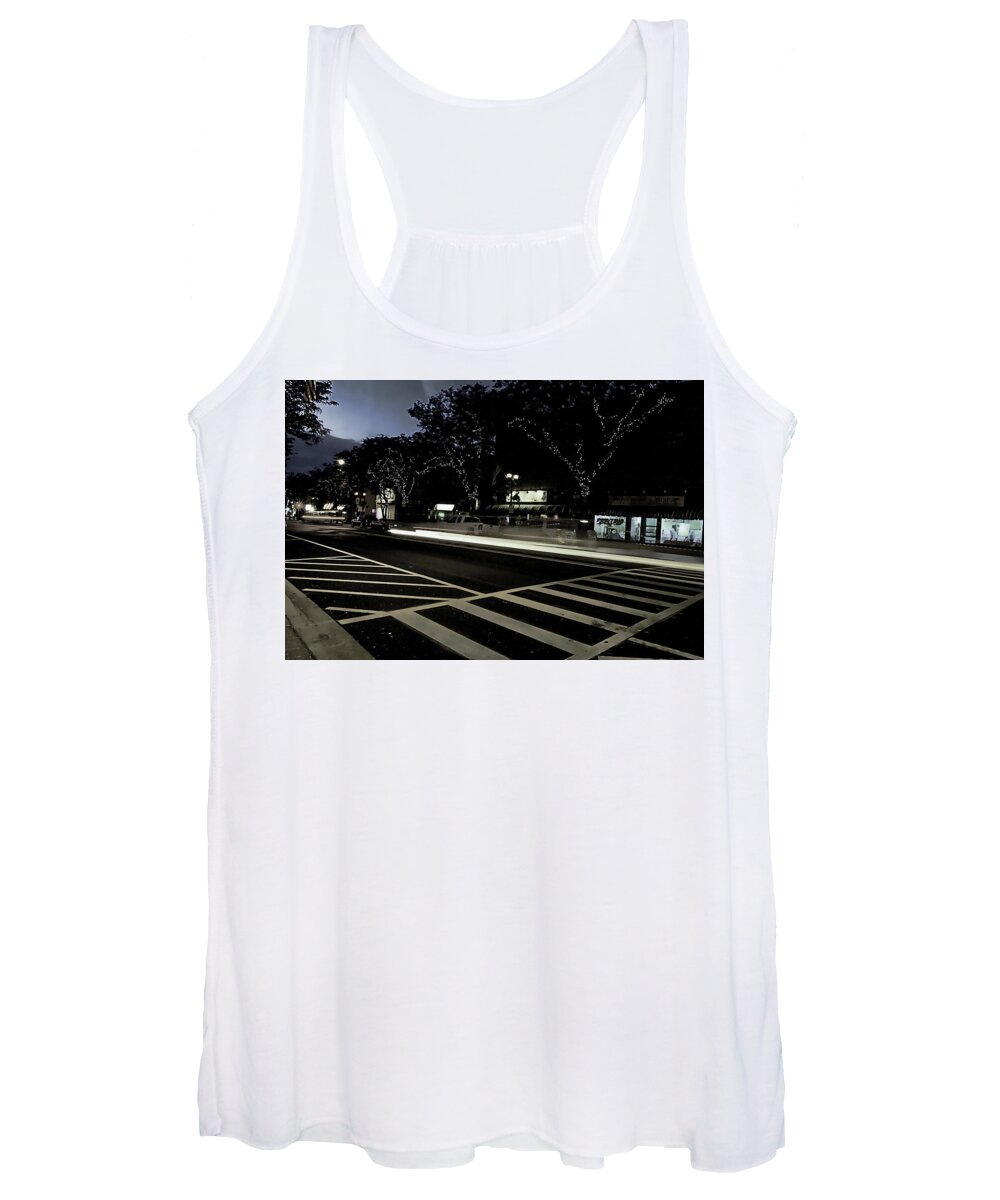 Summer Light Trail In An Antioch Evening - Women's Tank Top