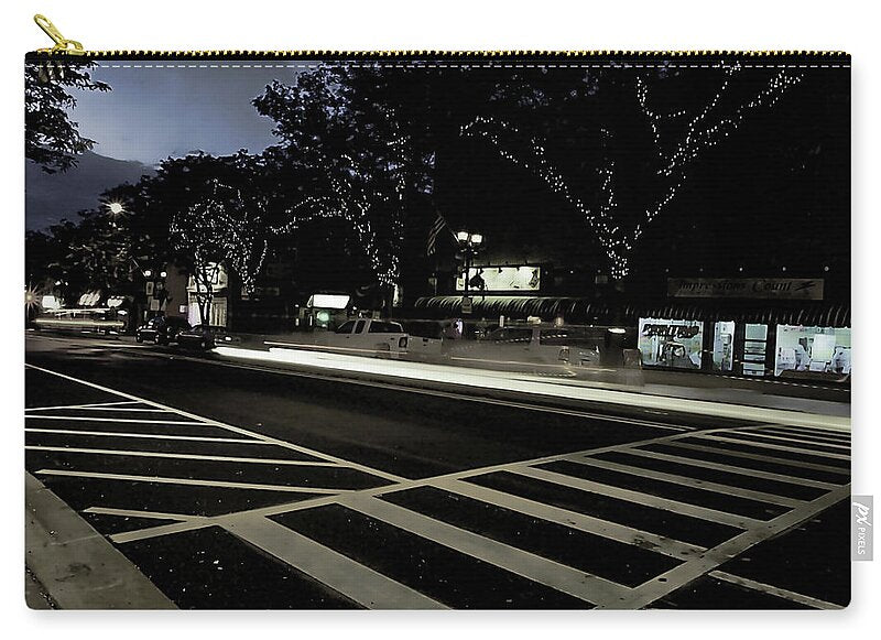 Summer Light Trail In An Antioch Evening - Zip Pouch