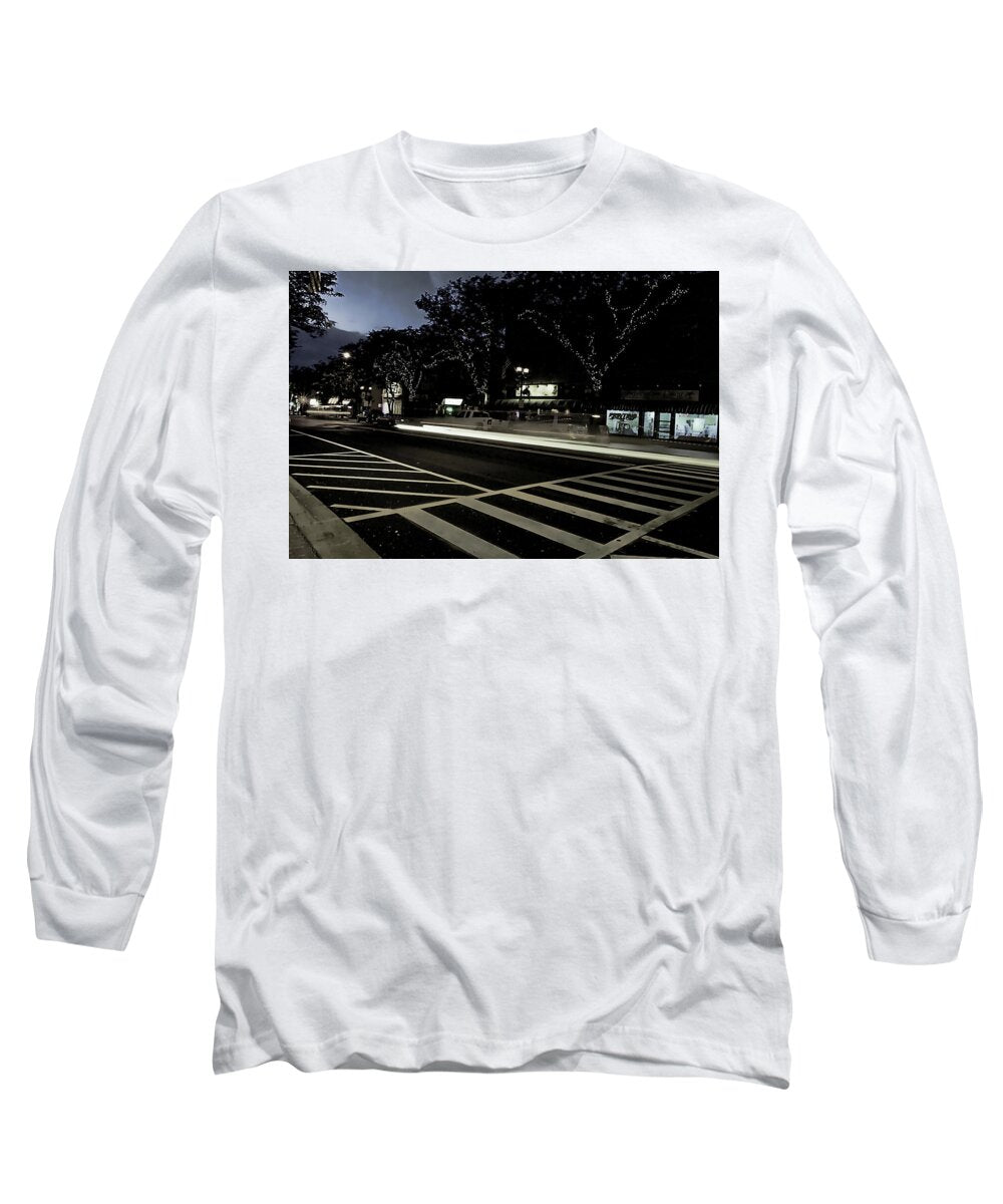 Summer Light Trail In An Antioch Evening - Long Sleeve T-Shirt