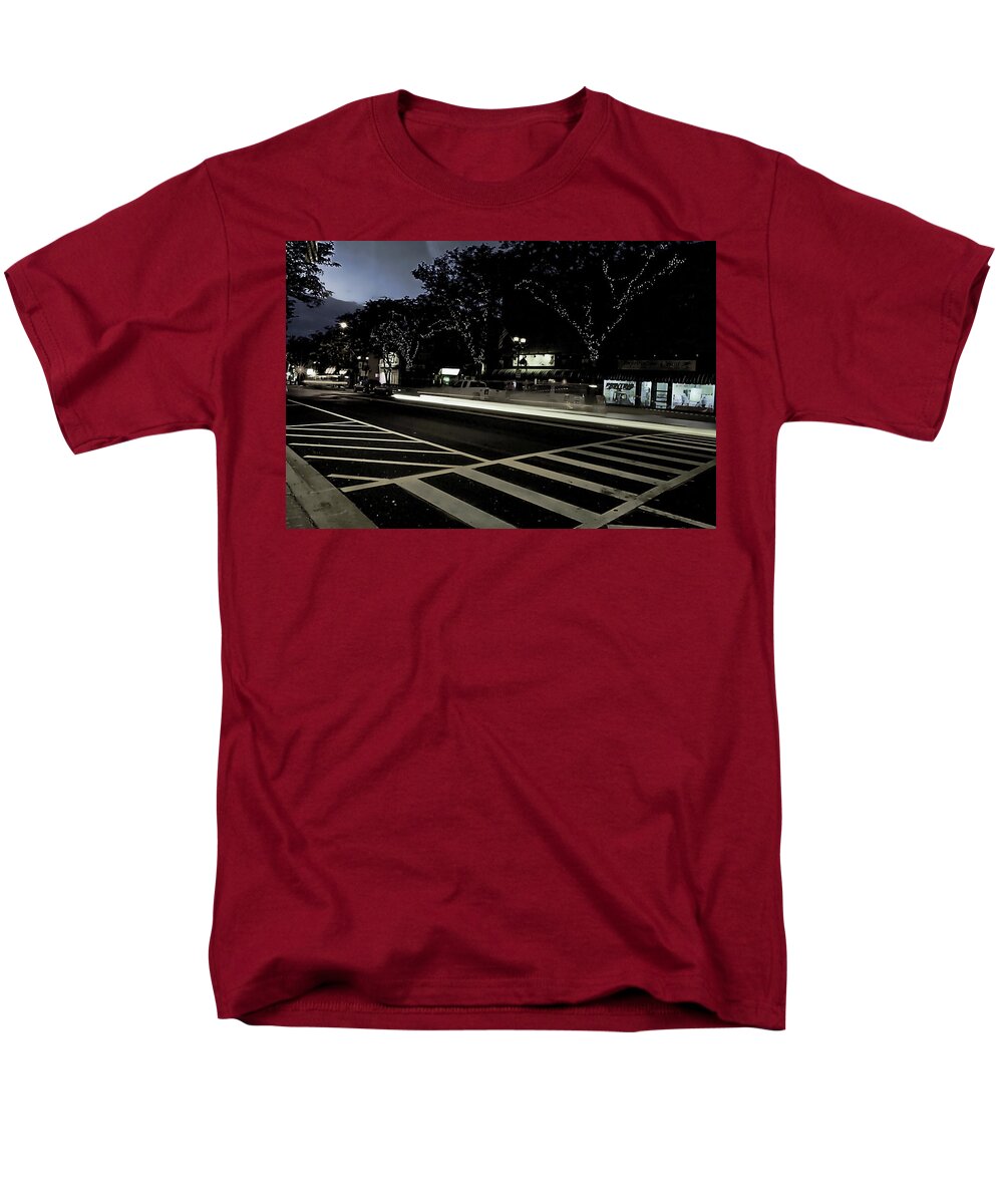 Summer Light Trail In An Antioch Evening - Men's T-Shirt  (Regular Fit)